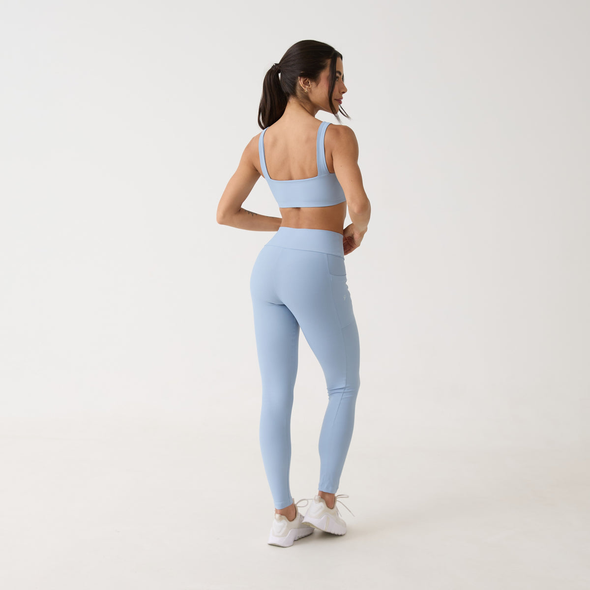 Legging Bolso Unilateral - Azul Névoa