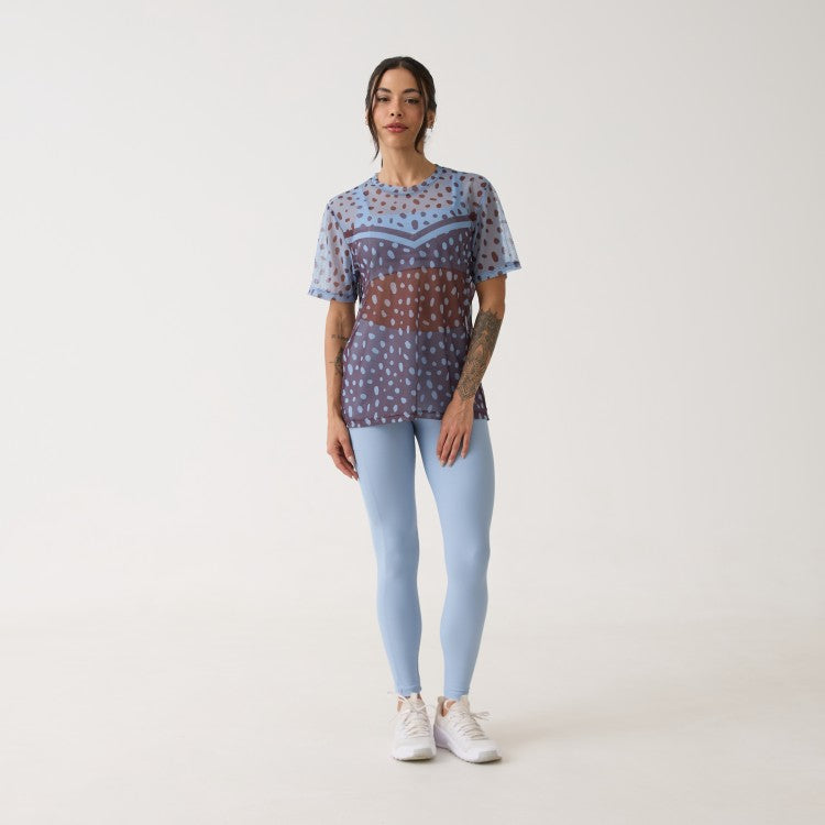 Legging Bolso Unilateral - Azul Névoa