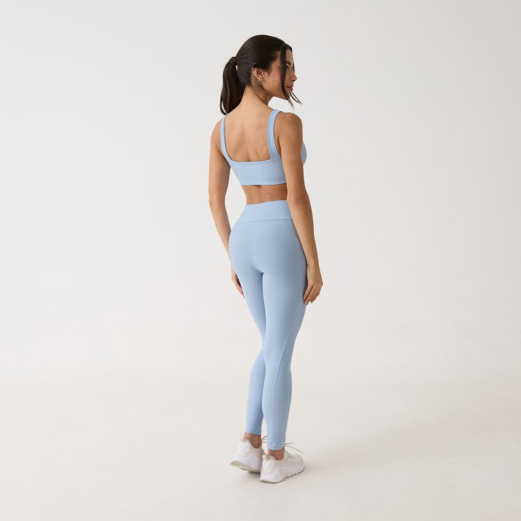 Legging Bolso Unilateral - Azul Névoa