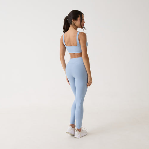 Legging Bolso Unilateral - Azul Névoa
