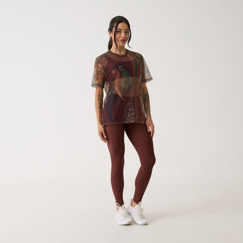 Legging Bolso Unilateral - Café