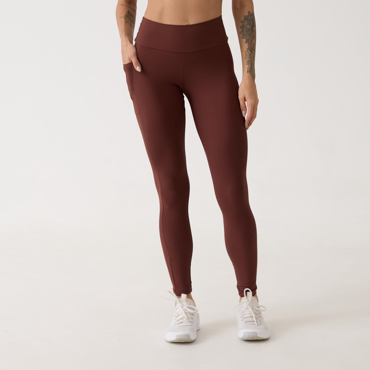 Legging Bolso Unilateral - Café
