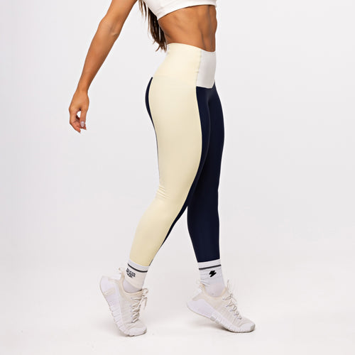 Legging Blocks Tricolor - Tricolor Manteiga