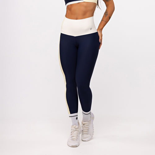 Legging Blocks Tricolor - Tricolor Manteiga