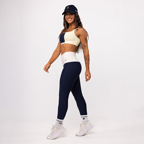 Legging Blocks Tricolor - Tricolor Manteiga