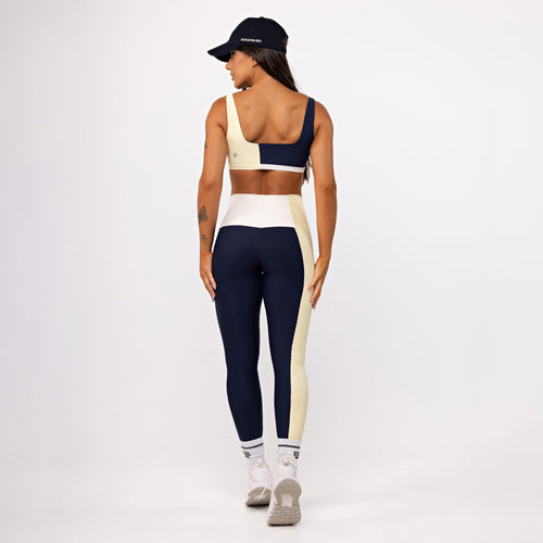 Legging Blocks Tricolor - Tricolor Manteiga