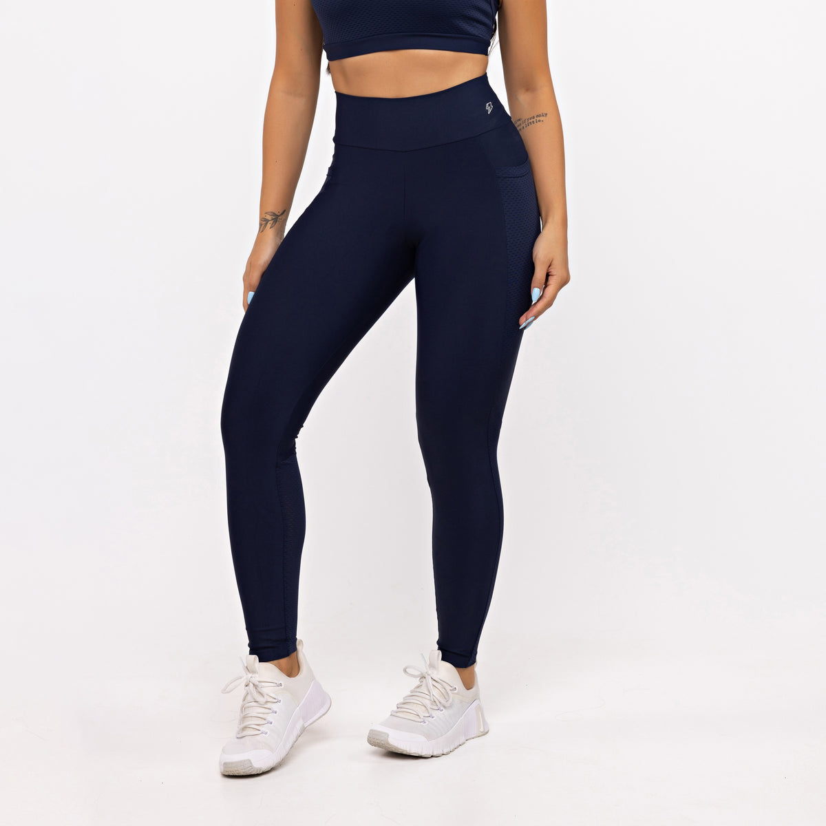 Legging Mesh Anatomic com Bolso - Marinho Profundo