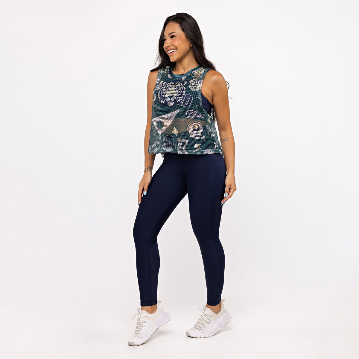 Legging Mesh Anatomic com Bolso - Marinho Profundo
