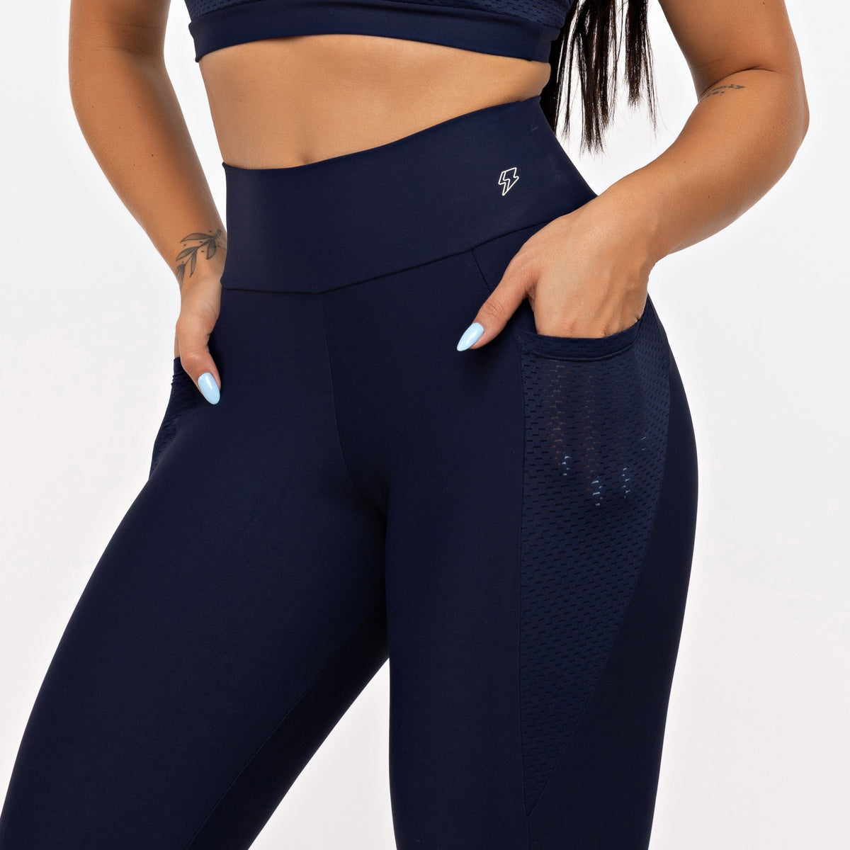 Legging Mesh Anatomic com Bolso - Marinho Profundo