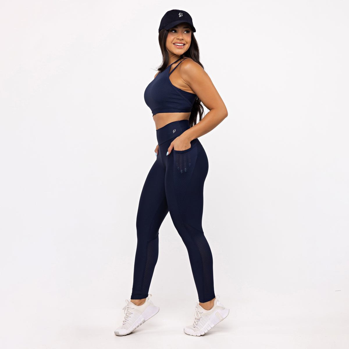 Legging Mesh Anatomic com Bolso - Marinho Profundo