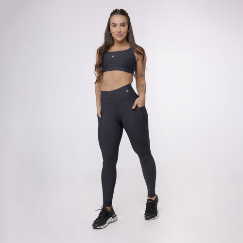Legging Básica com Bolso - Preto