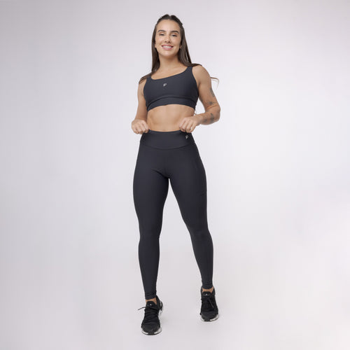 Legging Básica com Bolso - Preto