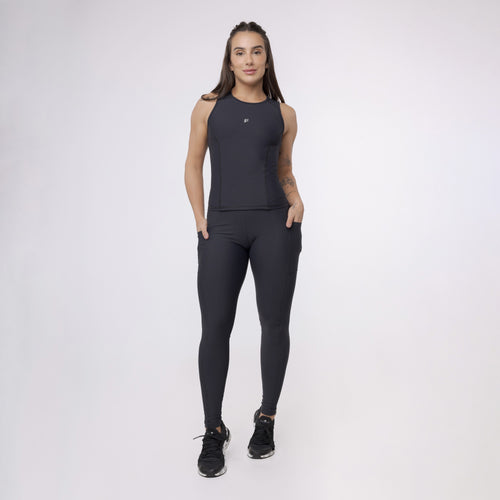 Legging Básica com Bolso - Preto