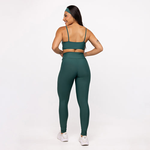Legging Básica com Bolso - Esmeralda
