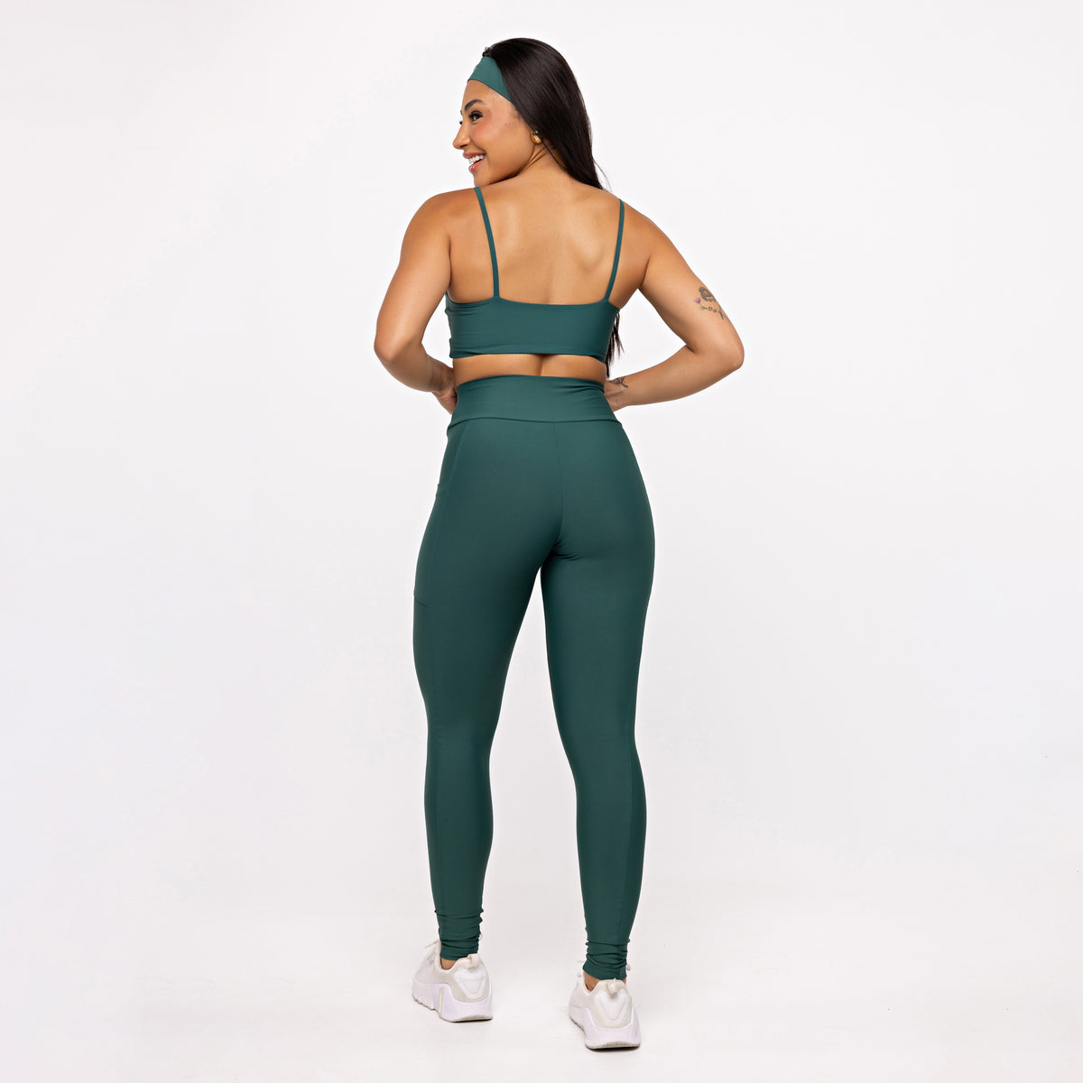 Legging Básica com Bolso - Esmeralda