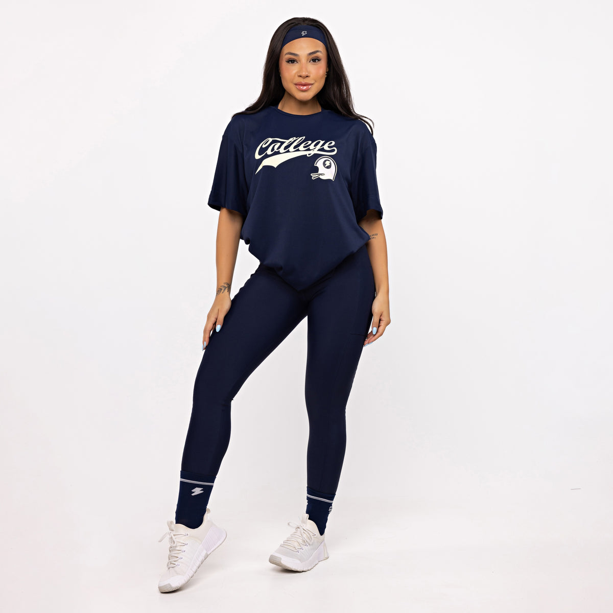 Legging Básica com Bolso - Marinho Profundo