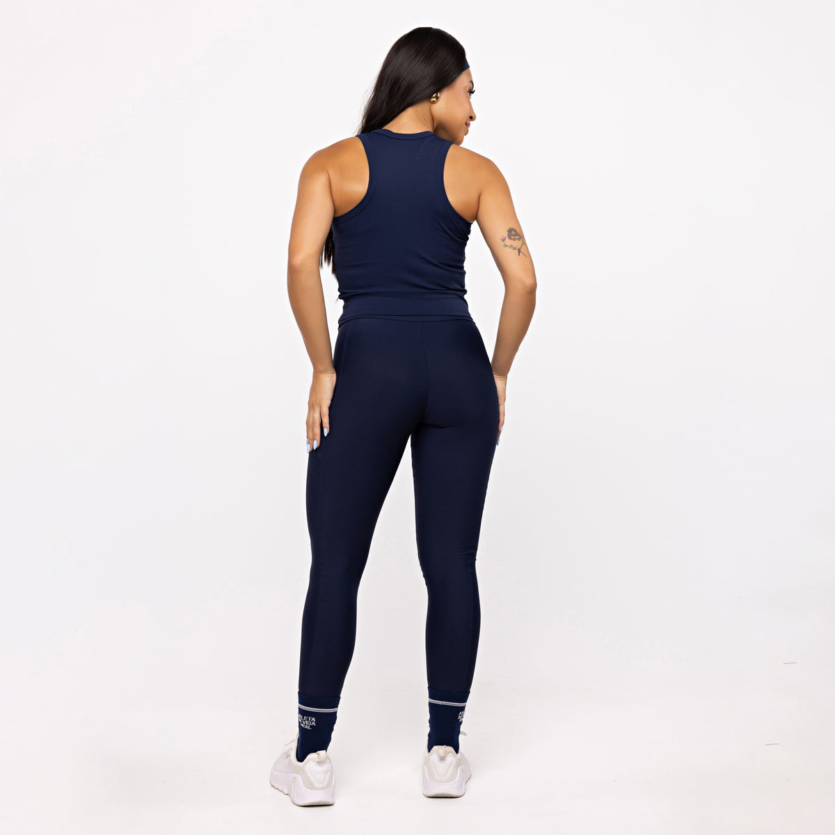 Legging Básica com Bolso - Marinho Profundo