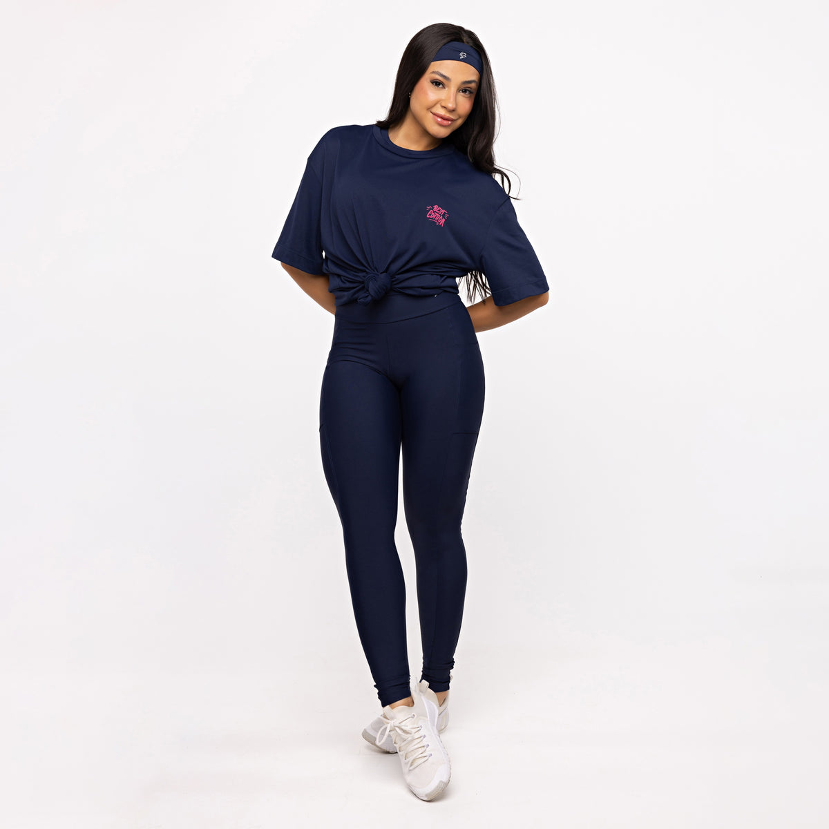 Legging Básica com Bolso - Marinho Profundo