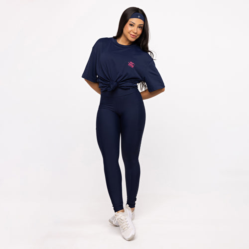 Legging Básica com Bolso - Marinho Profundo