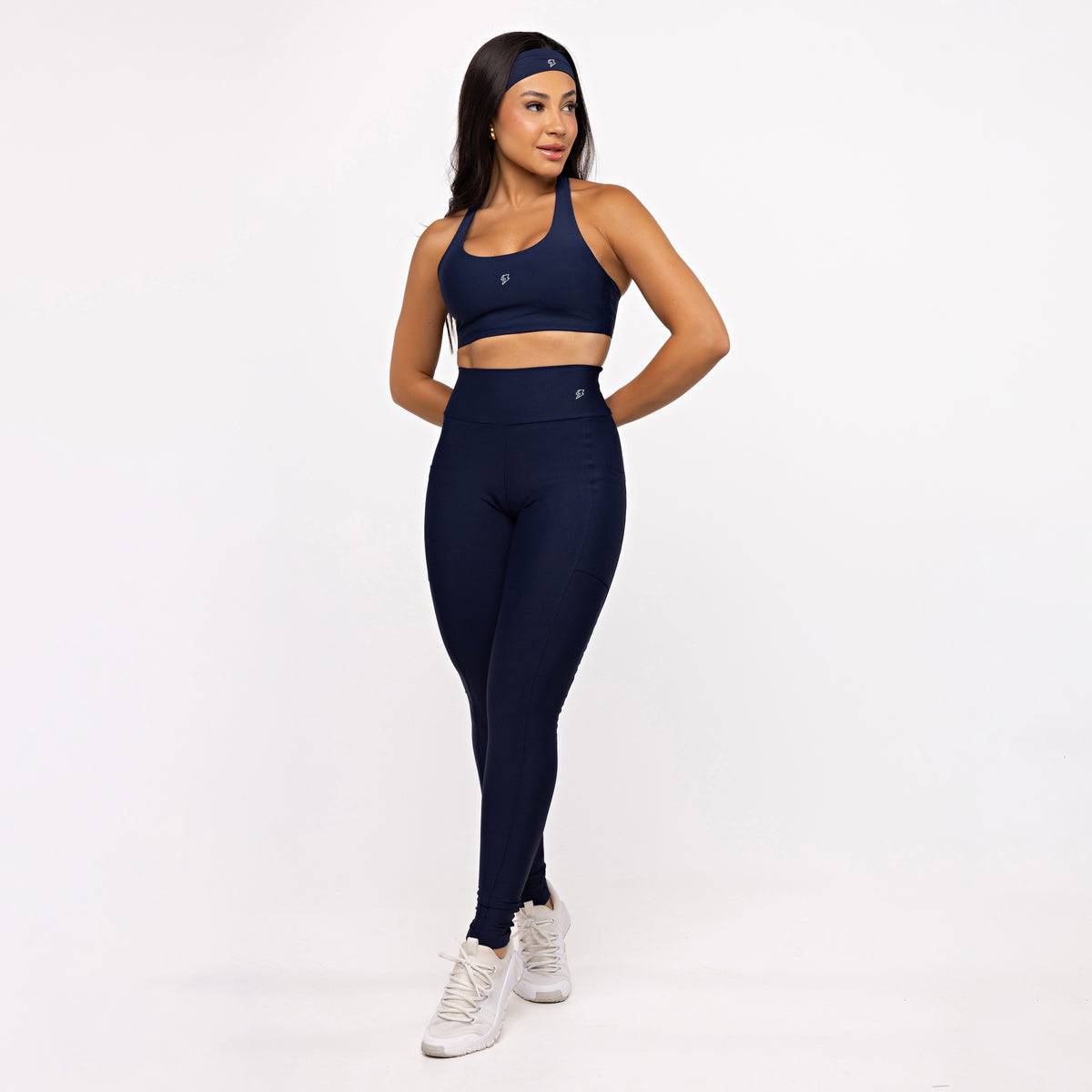 Legging Básica com Bolso - Marinho Profundo