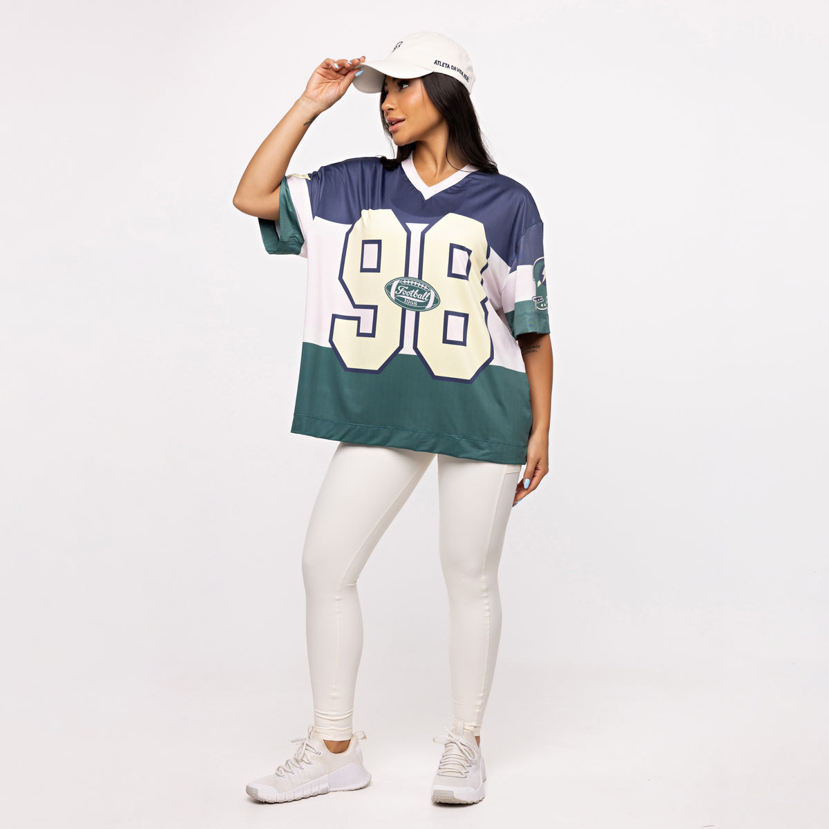 Legging Básica com Bolso - Off White