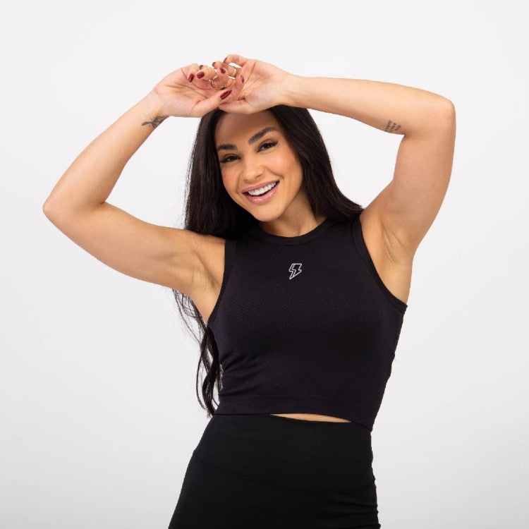Regata Cropped Flex - Preto