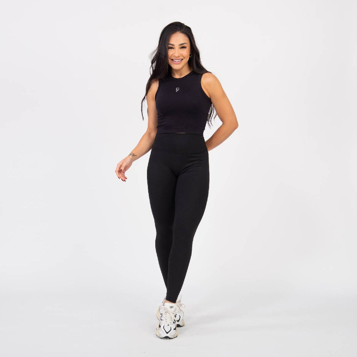 Regata Cropped Flex - Preto