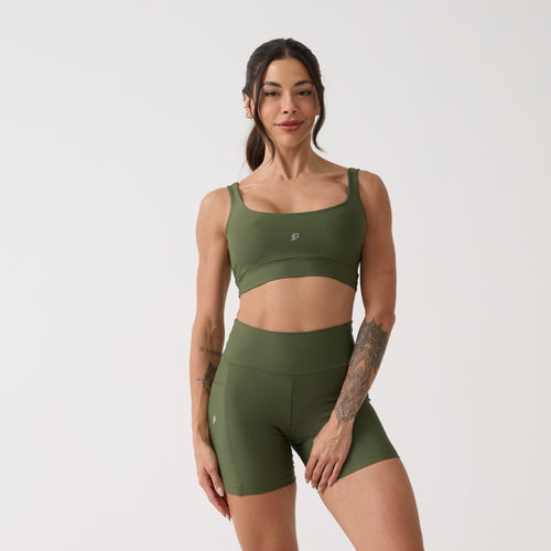 Short Bolso Unilateral - Verde Oliva