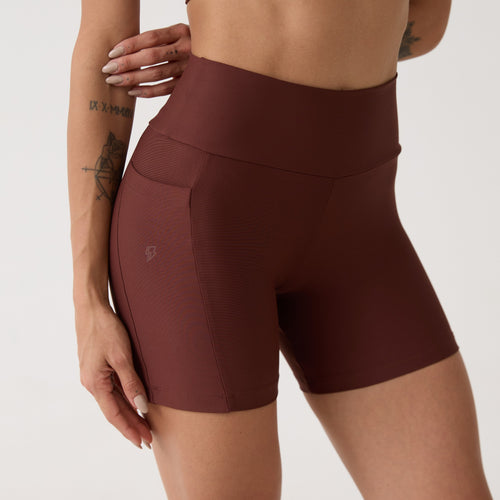 Short Bolso Unilateral - Café