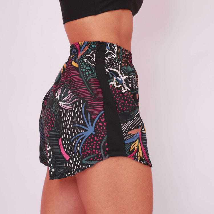 Short High Tech Estampado Recorte Lateral - Inverno Tropical