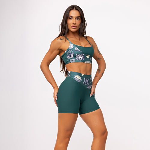 Short Ondas com Bolso Estampado - Esmeralda & College
