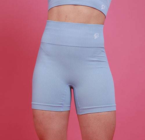 Short Básico Seamless - Azul Calma