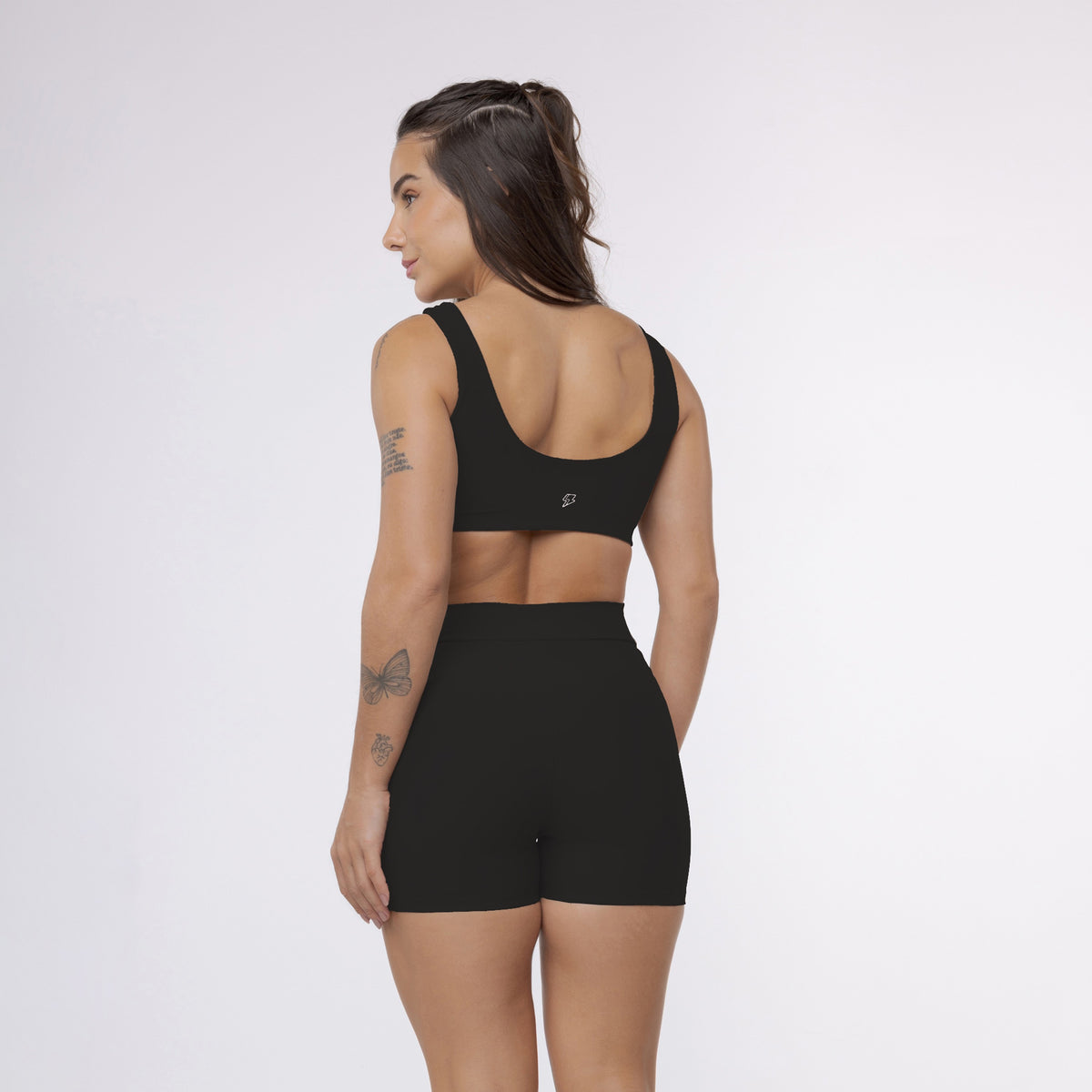 Short Wave Bicolor - Preto & Off White