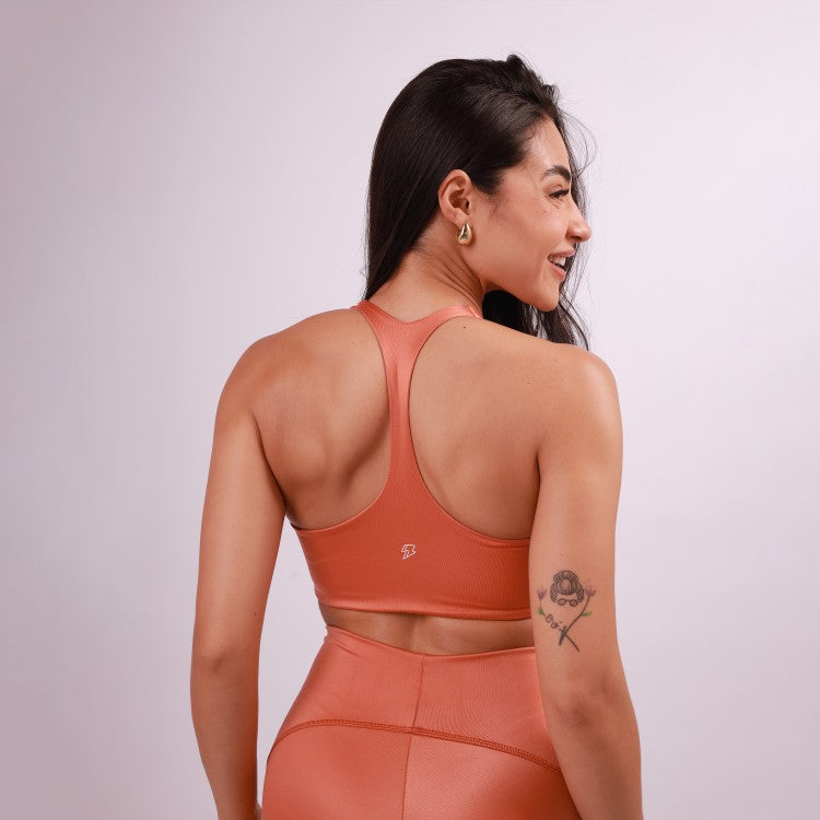Top Nadador Sculpt Shine - Pêssego Intenso