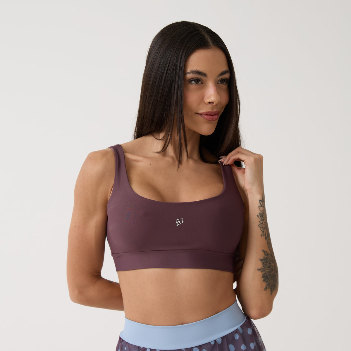 Top Camiseta Básico - Ameixa