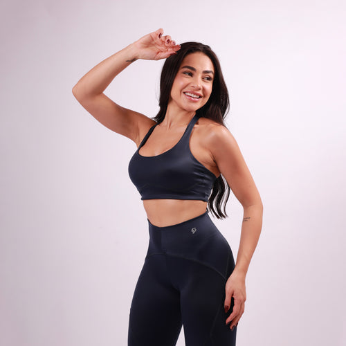 Top Nadador Sculpt Shine - Marinho Intenso
