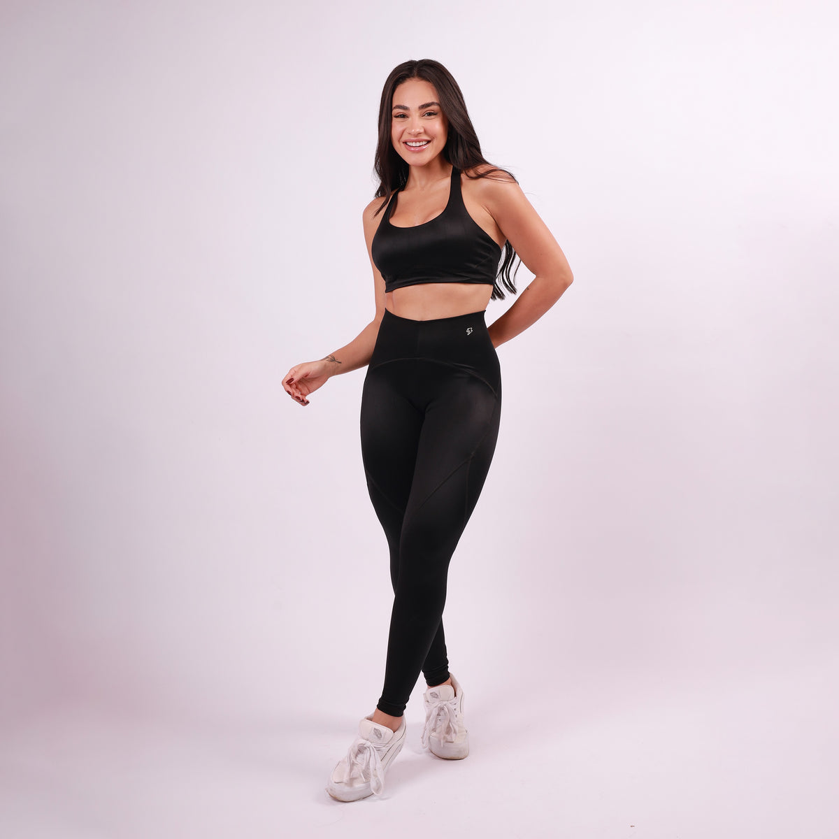 Top Nadador Sculpt Shine - Preto
