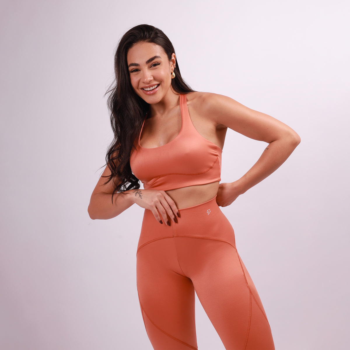 Top Nadador Sculpt Shine - Pêssego Intenso