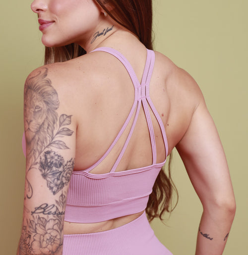 Top Nadador Alças Seamless - Rosa Cárdio