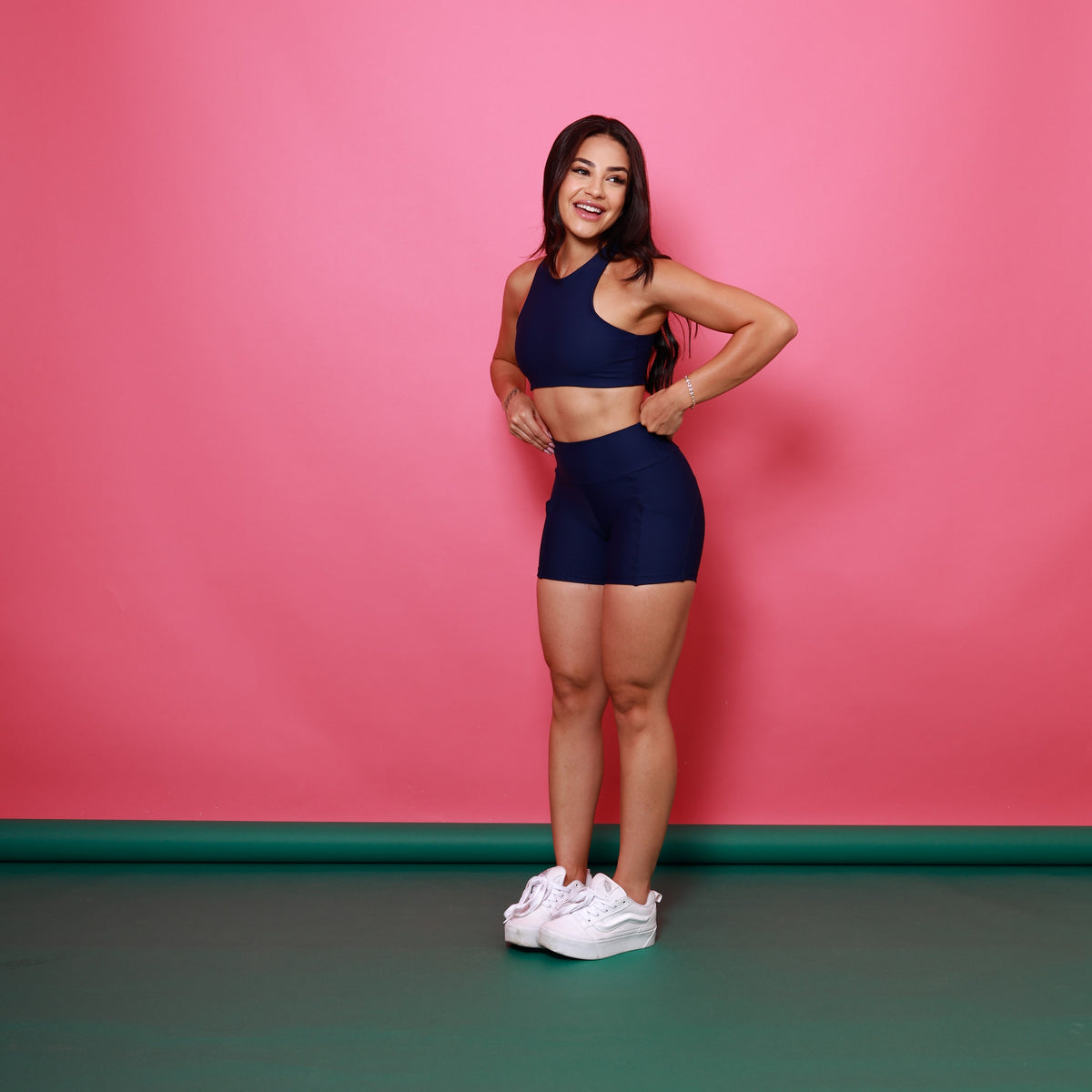 Top Cropped Move - Azul Marinho