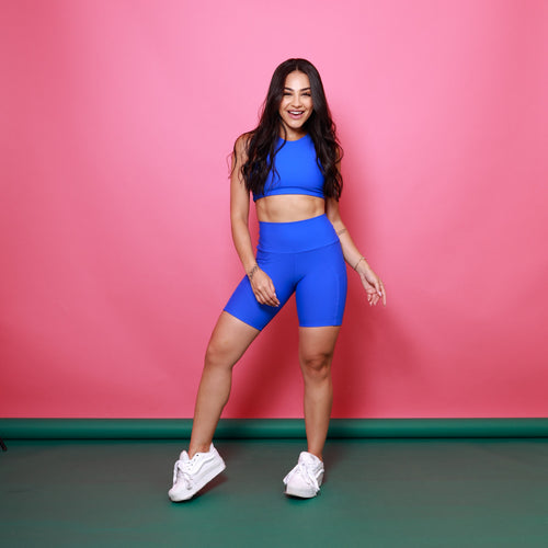 Top Cropped Move - Azul Royal