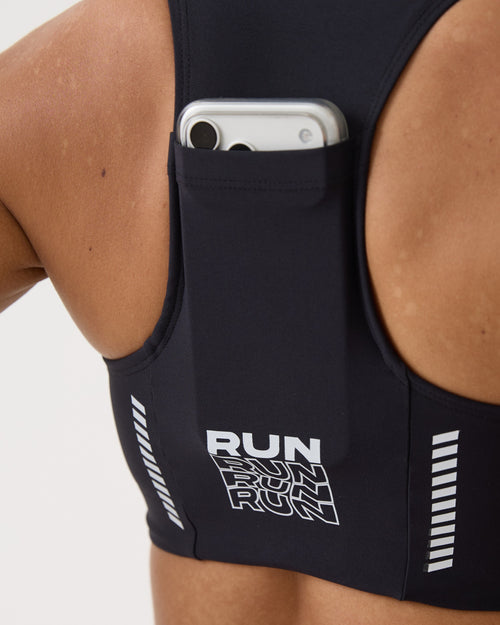 Top Nadador Bolso Run Club - Preto