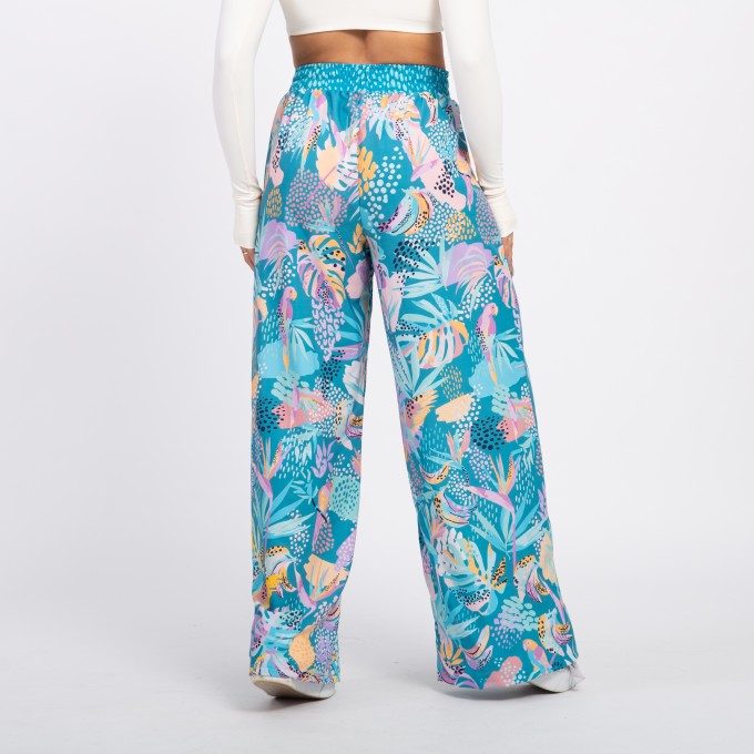 Calça Sport High Tech Estampada - Araras Aquarela