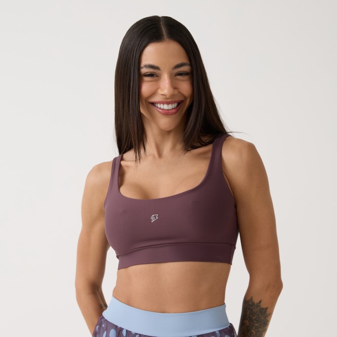 Top Camiseta Básico - Ameixa