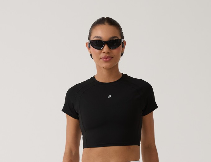 Cropped Raglan Anatômico - Preto