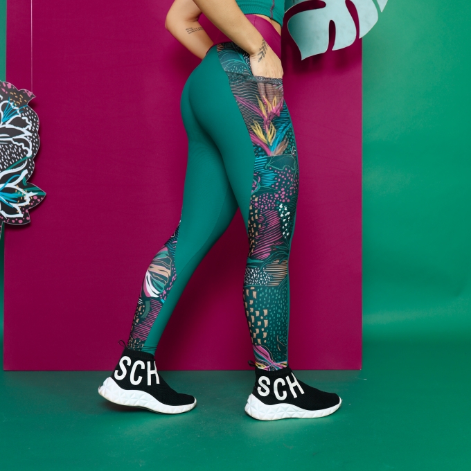 Legging Bicolor Inverno Tropical