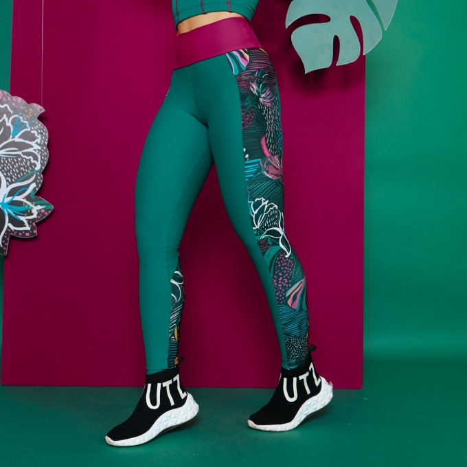 Legging Bicolor Inverno Tropical