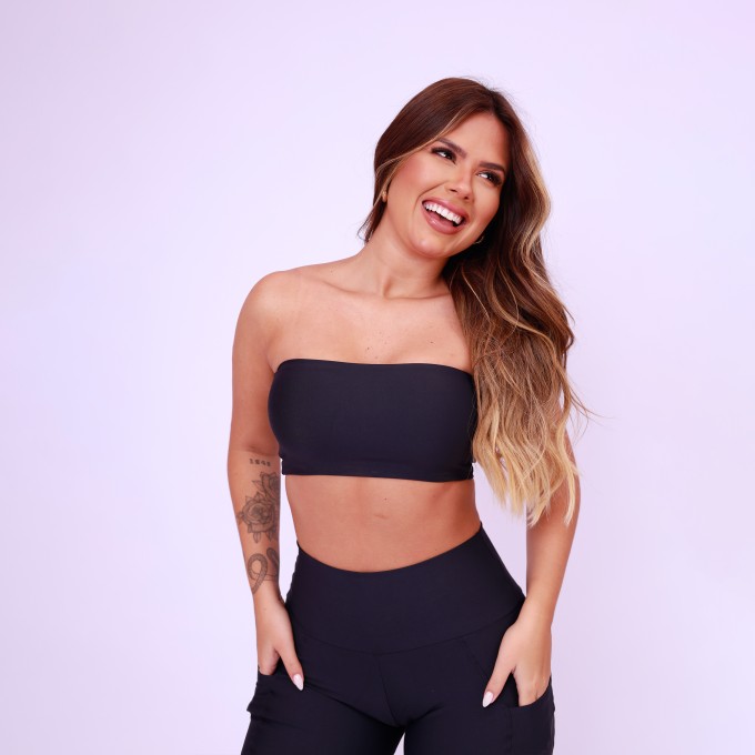 Top Faixa Básico - Preto