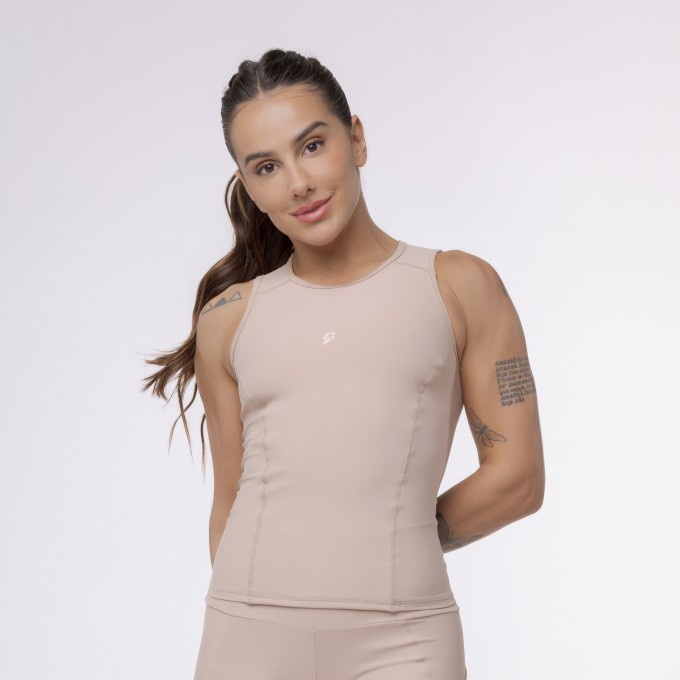 Regata Perfomance Pocket - Café com Leite