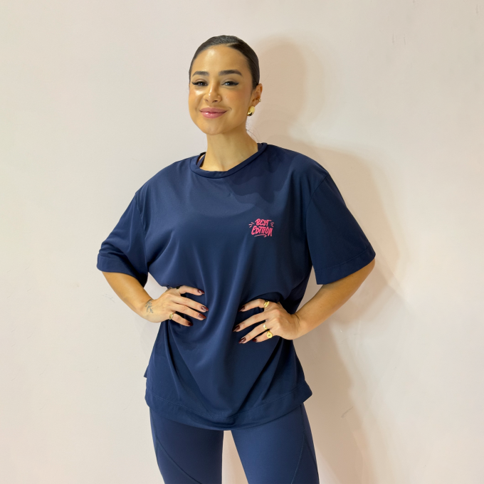 T-SHIRT OVERSIZED SPORT BEST EDITION - MARINHO PROFUNDO
